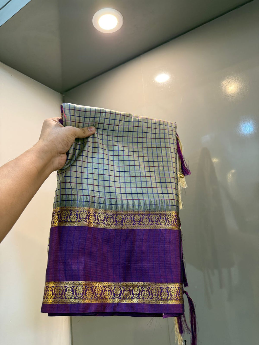 Banarasi soft katan silk border saree
