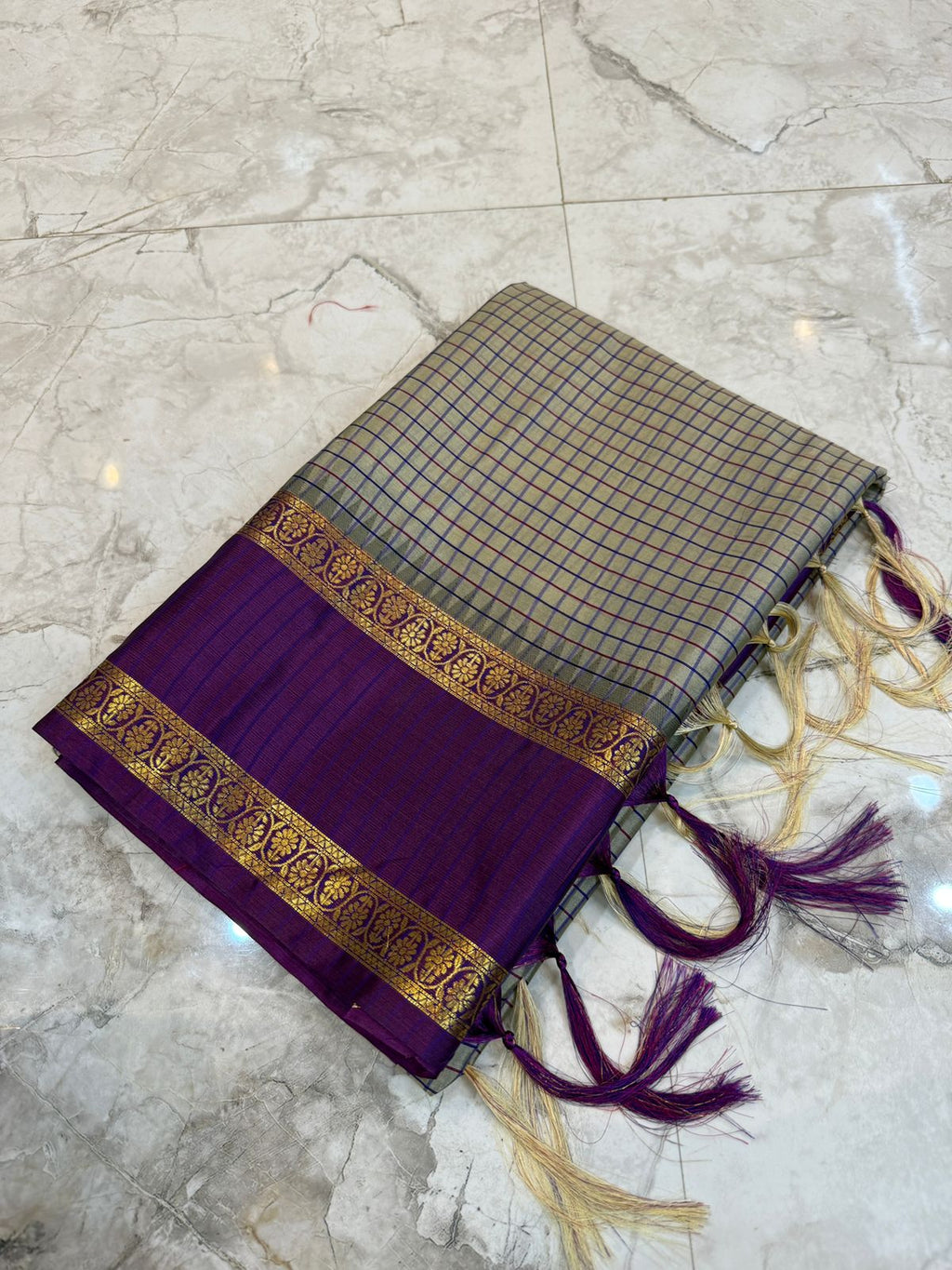 Banarasi soft katan silk border saree