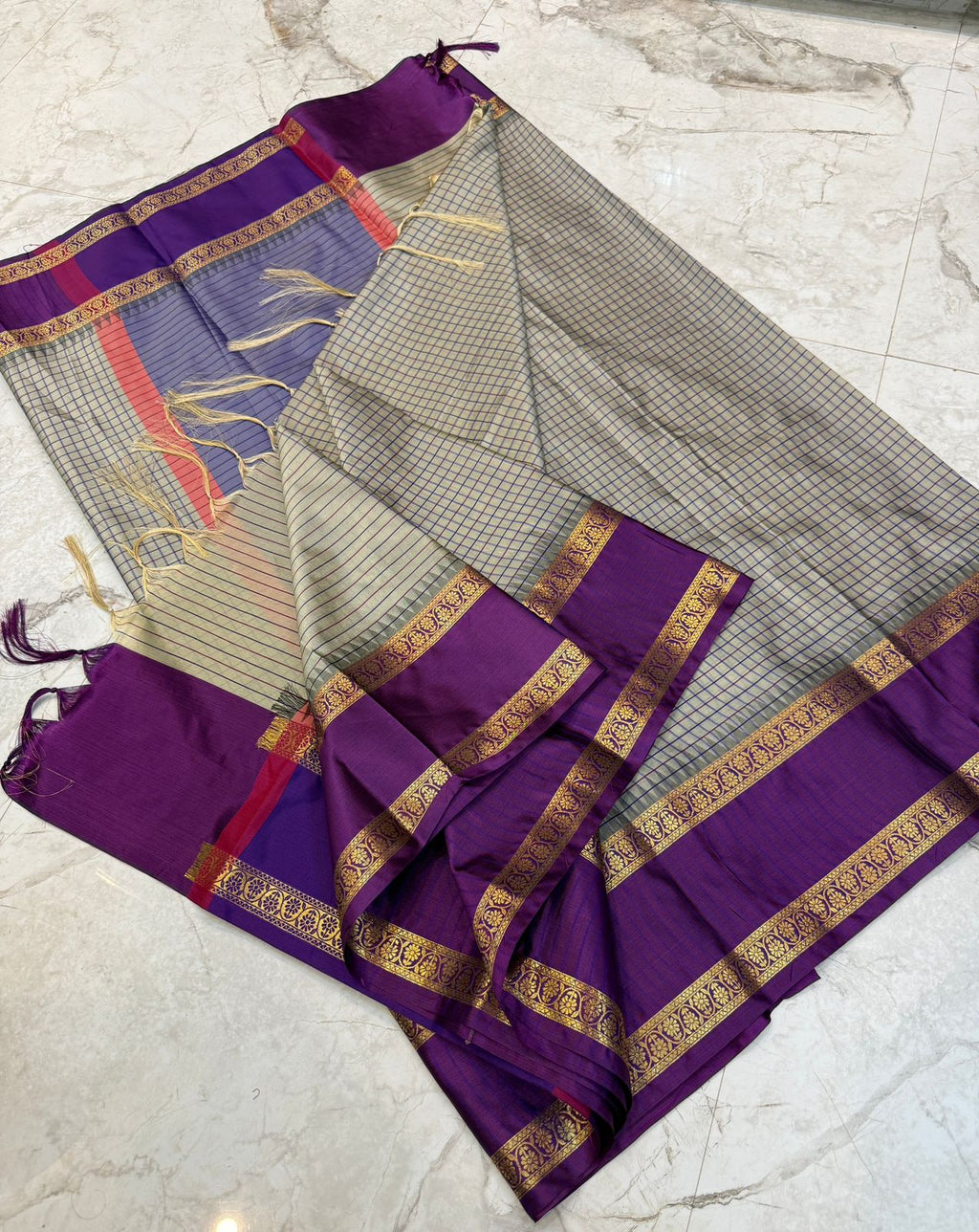 Banarasi soft katan silk border saree