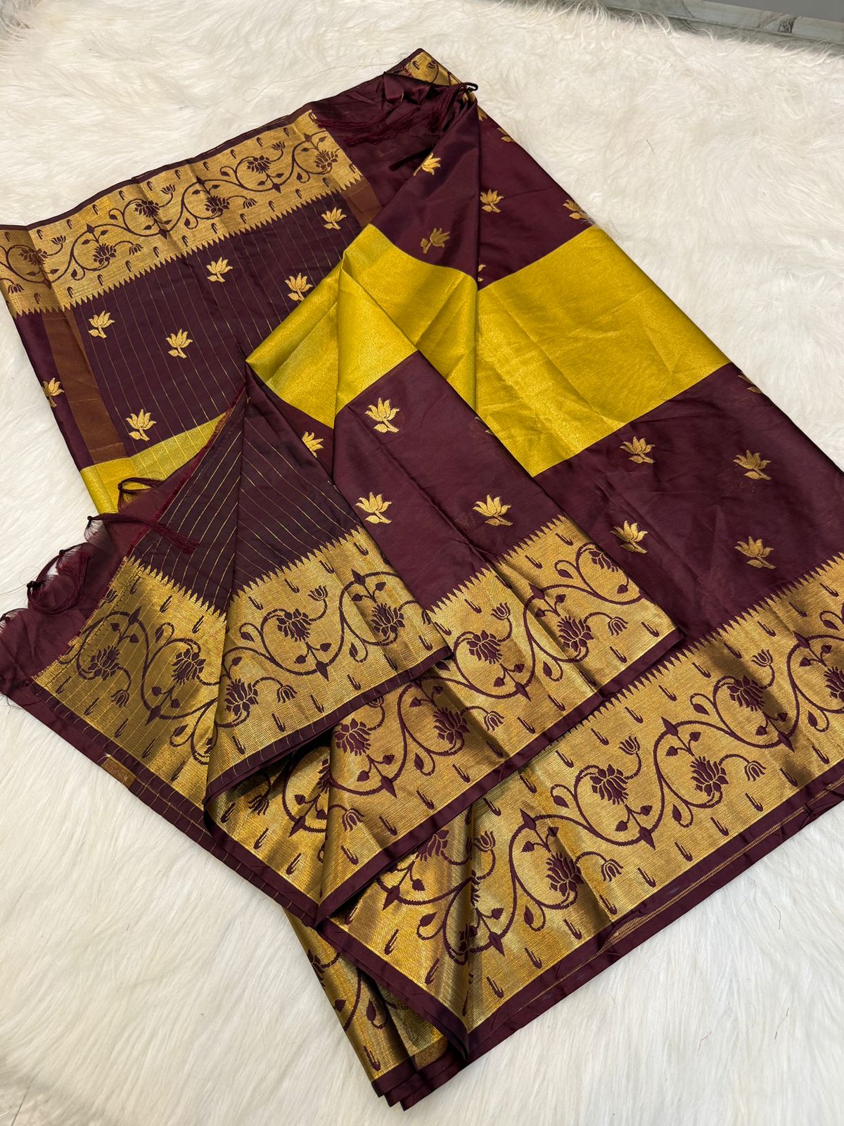 Banarasi soft tissue katan silk saree