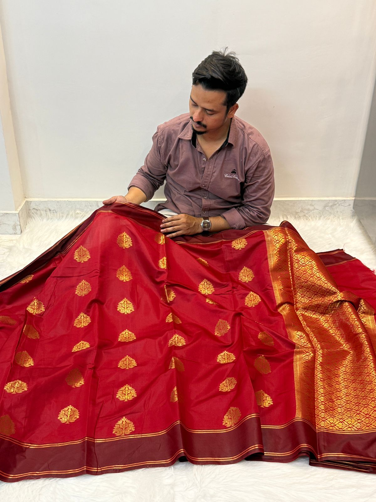 Banarasi soft katan silk saree SKS02