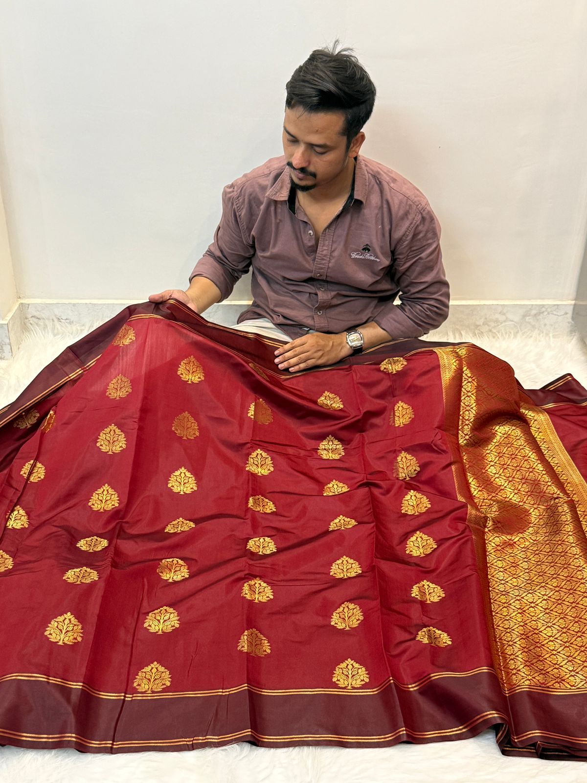 Banarasi soft katan silk saree SKS03