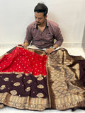 Banarasi soft dyeble katan silk saree DKS08