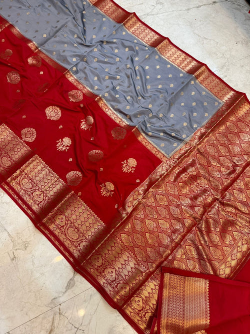 Banarasi soft dyeble katan silk saree DKS07