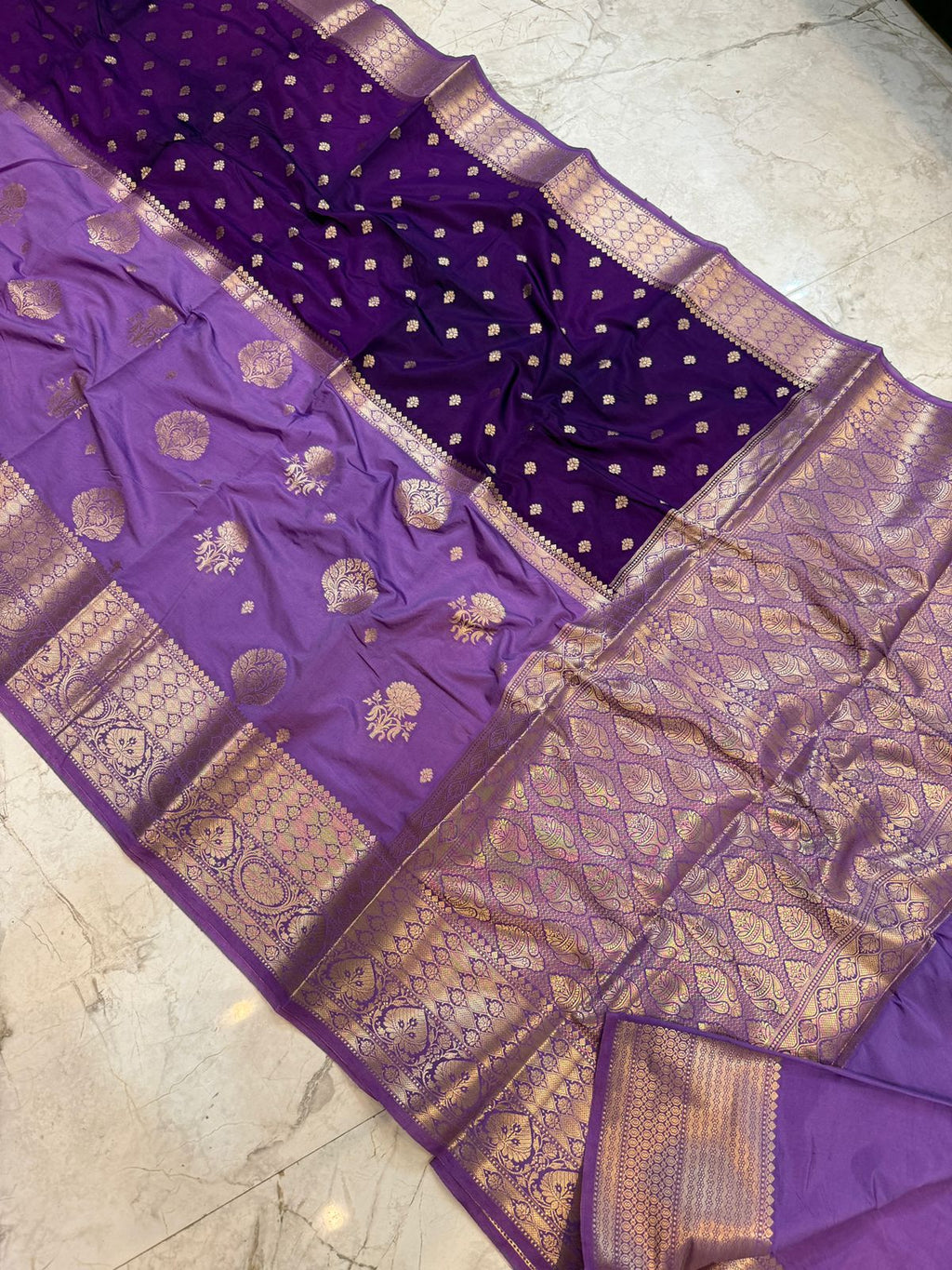 Banarasi soft dyeble katan silk saree