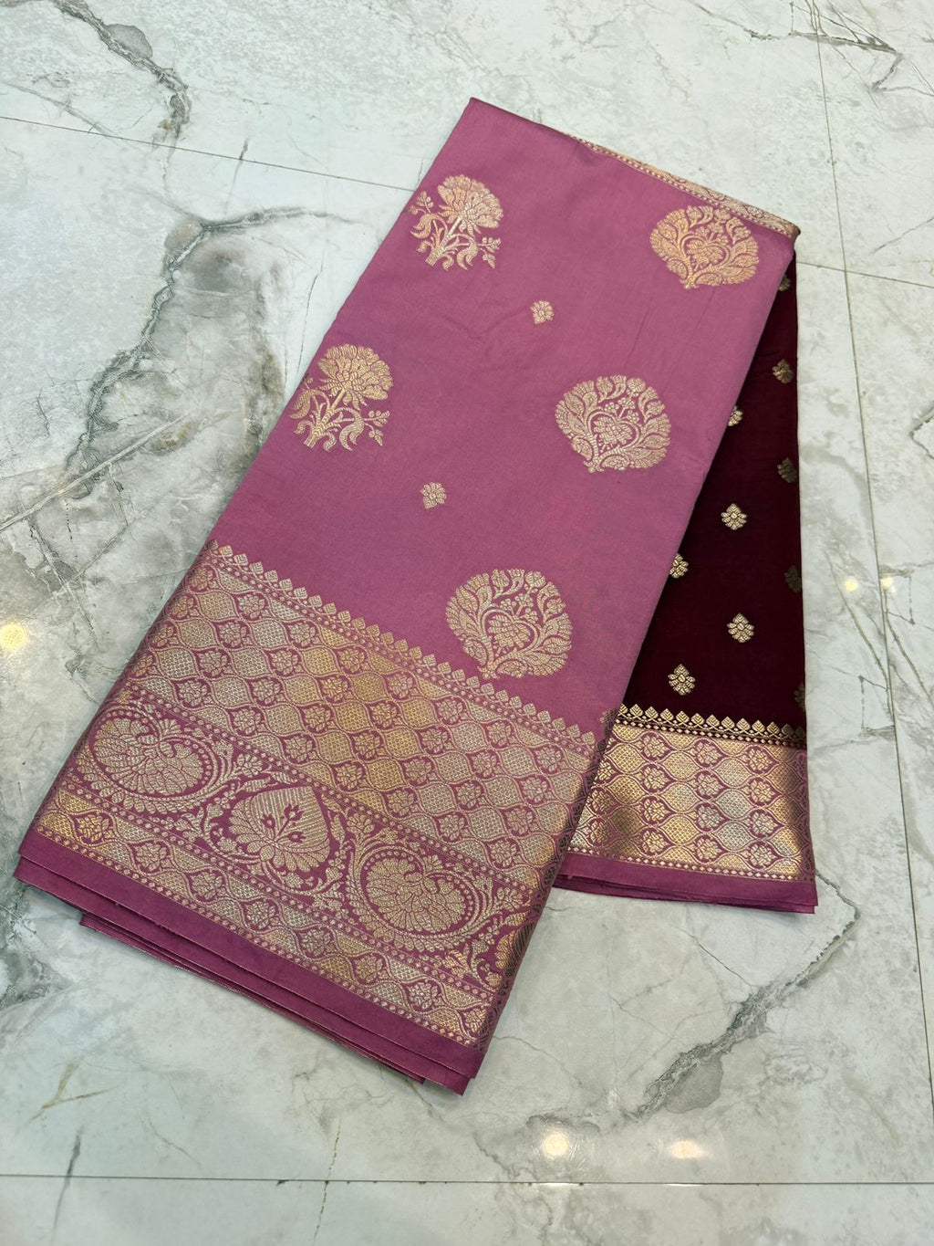 Banarasi soft dyeble katan silk saree
