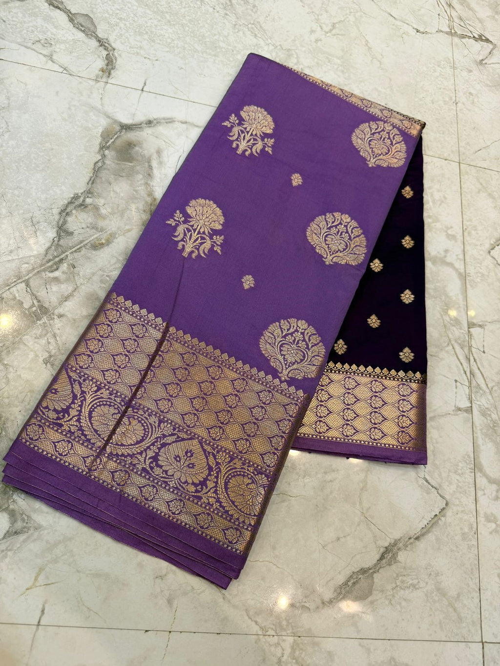 Banarasi soft dyeble katan silk saree