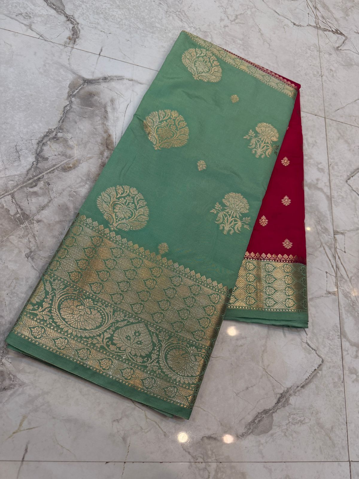 Banarasi soft dyeble katan silk saree