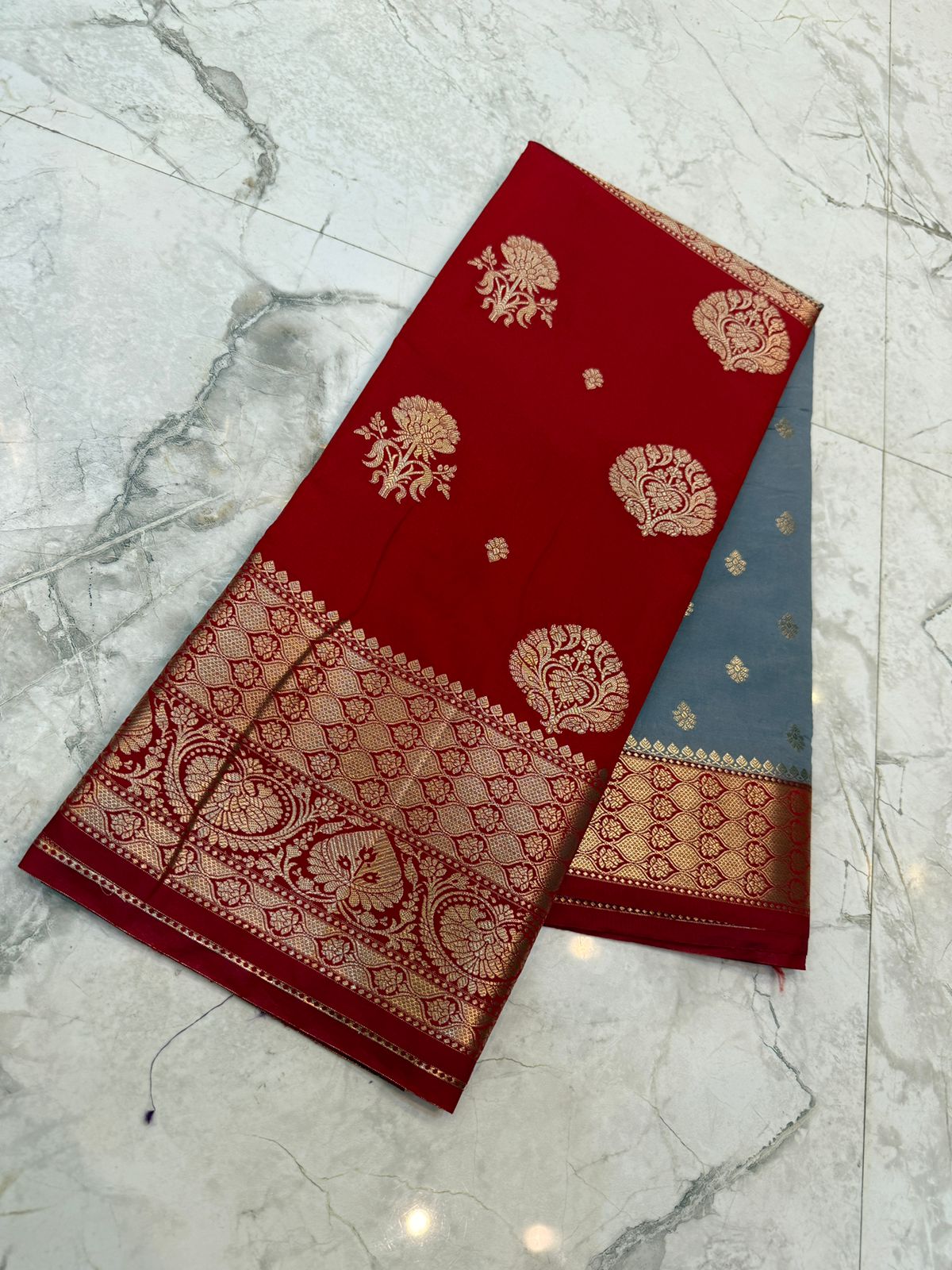 Banarasi soft dyeble katan silk saree DKS07