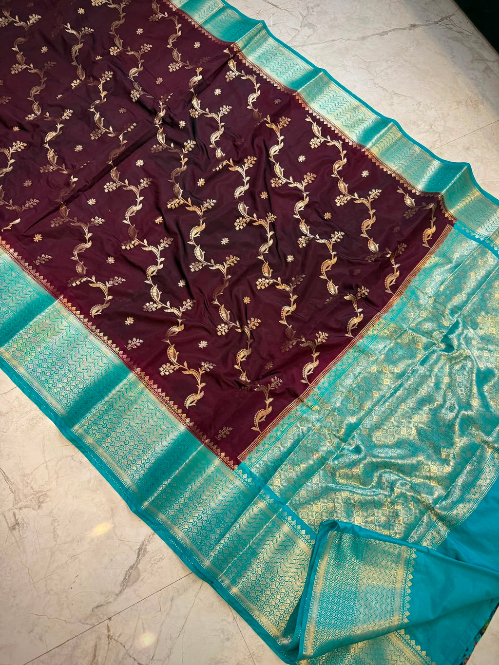 Banarasi soft dyeble katan silk saree SDK01
