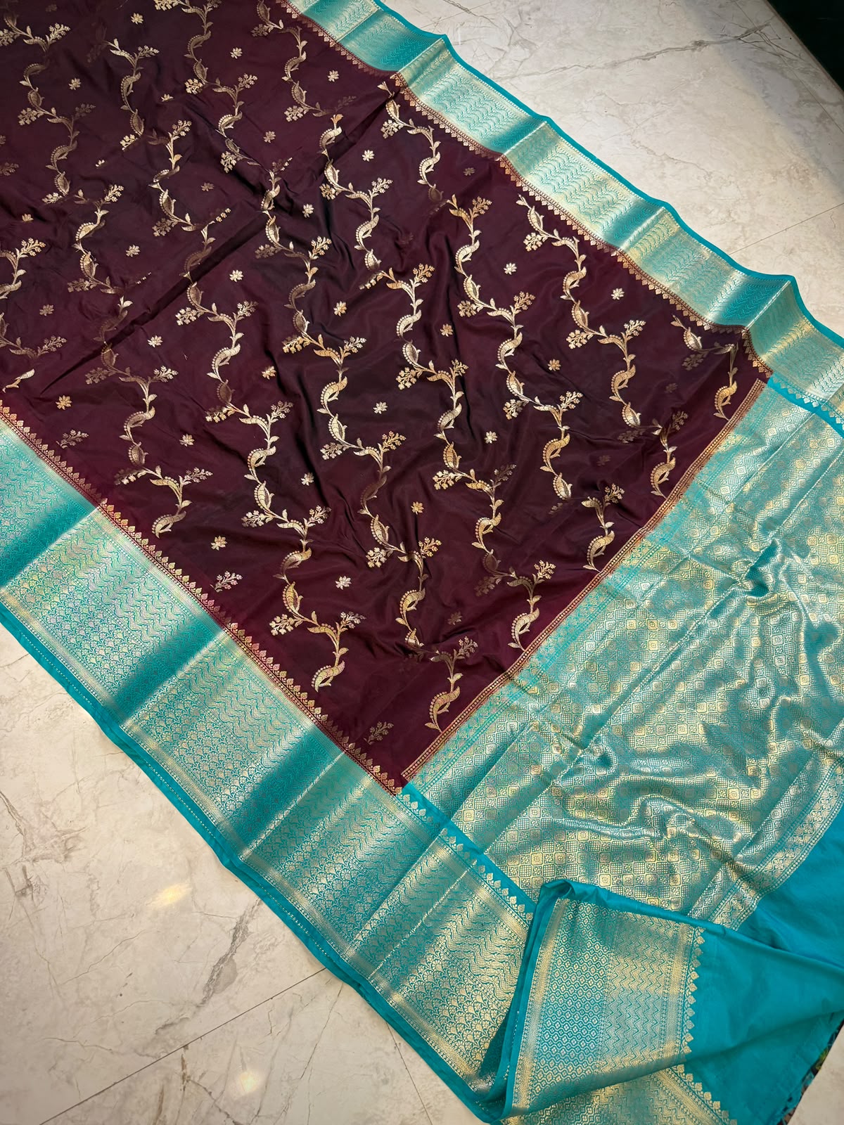 Banarasi soft dyeble katan silk saree SDK01