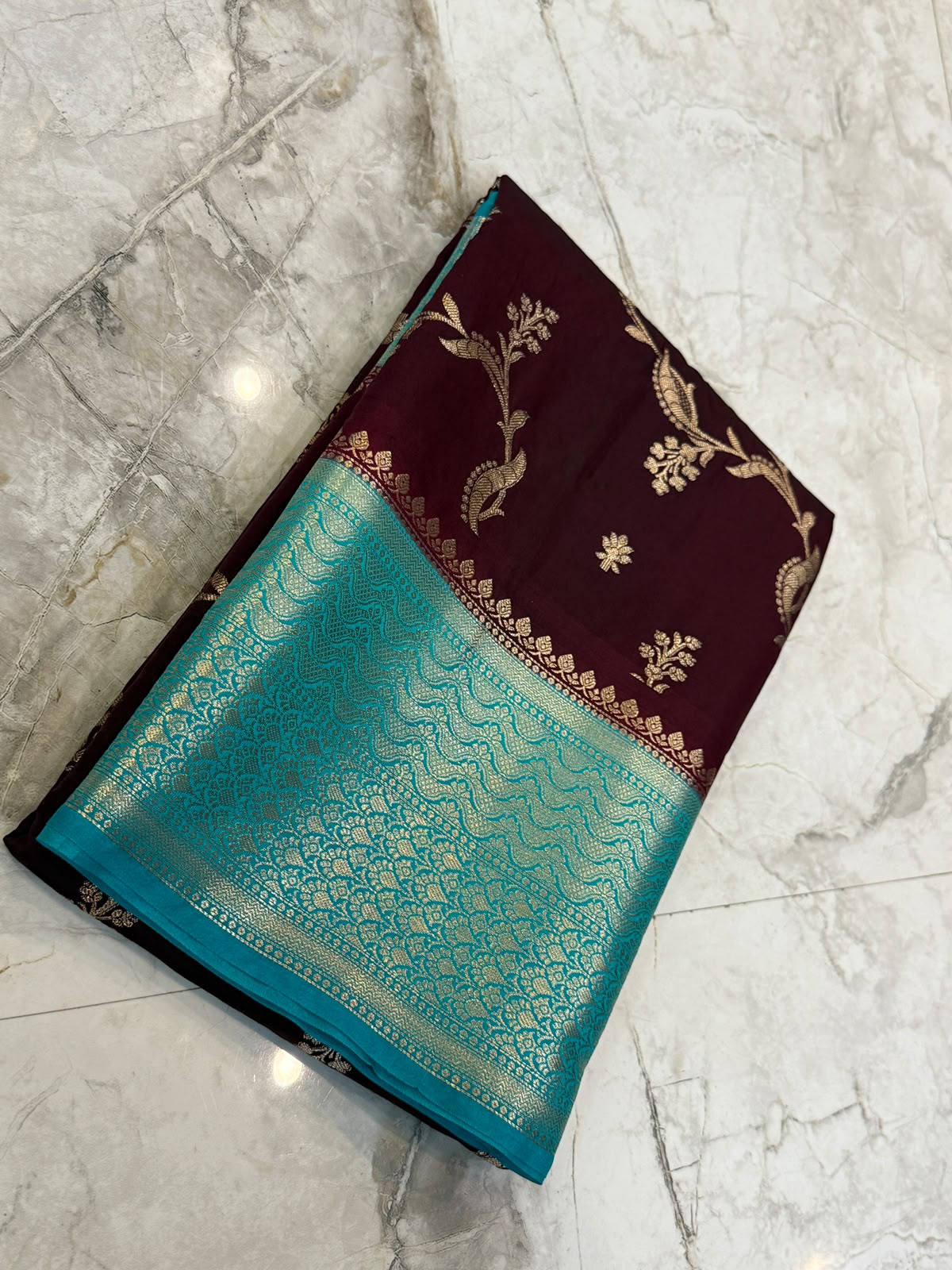 Banarasi soft dyeble katan silk saree SDK01