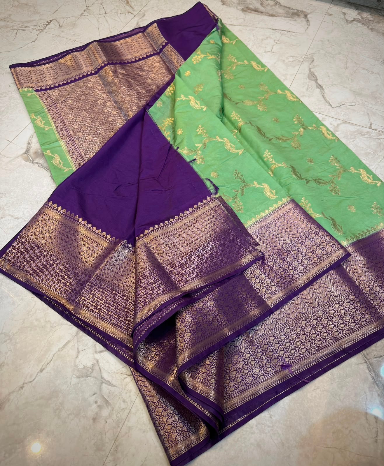 Banarasi soft dyeble katan silk saree SDK02