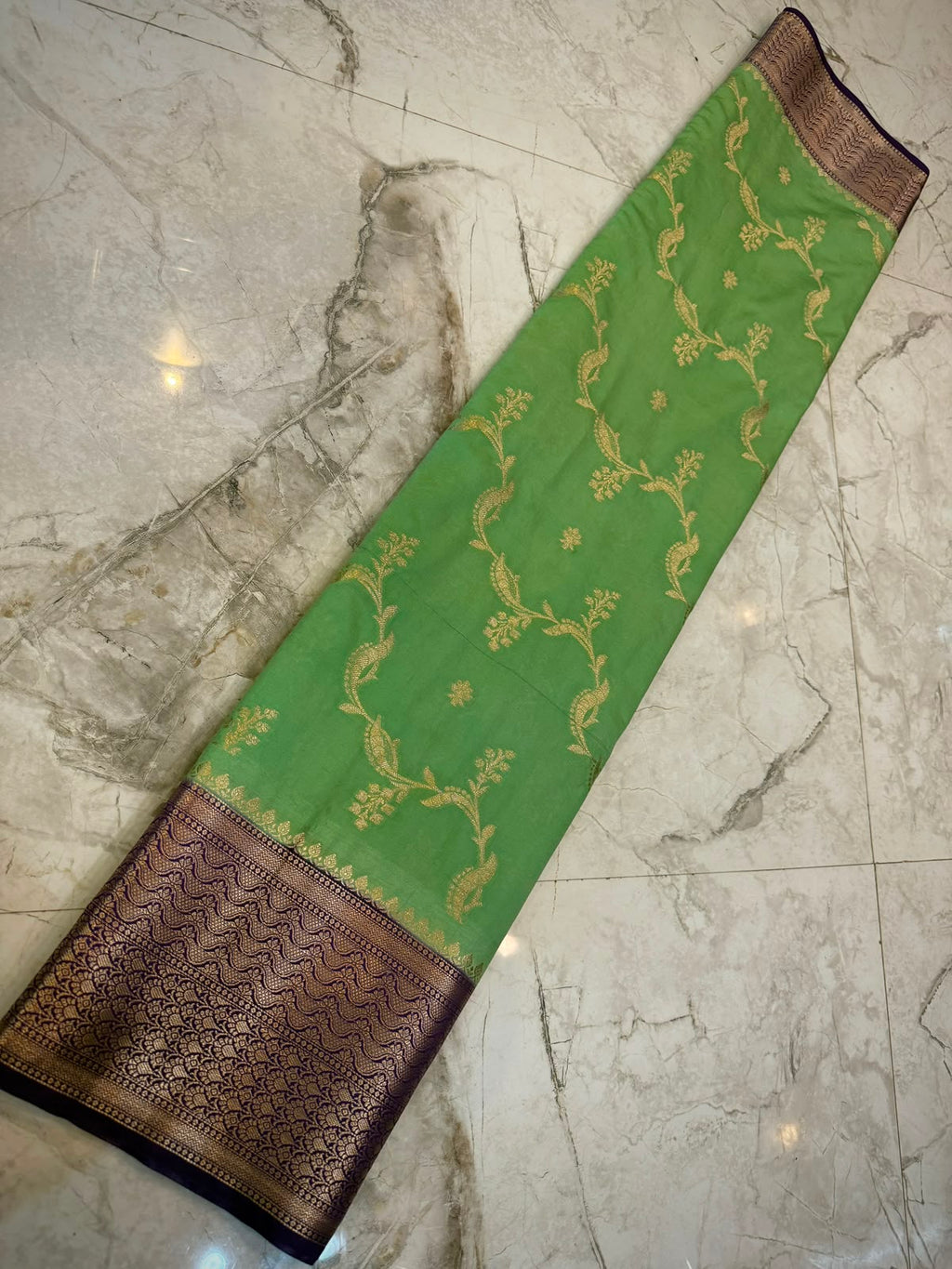 Banarasi soft dyeble katan silk saree SDK02