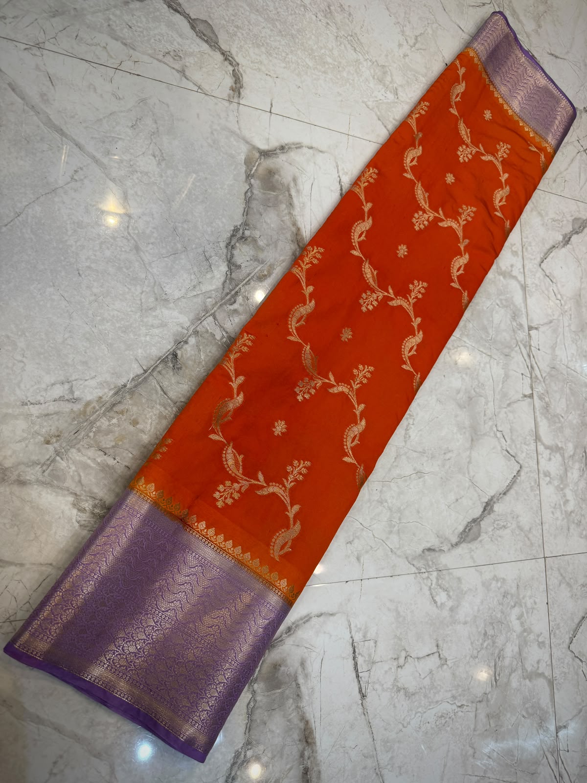 Banarasi soft dyeble katan silk saree SDK04