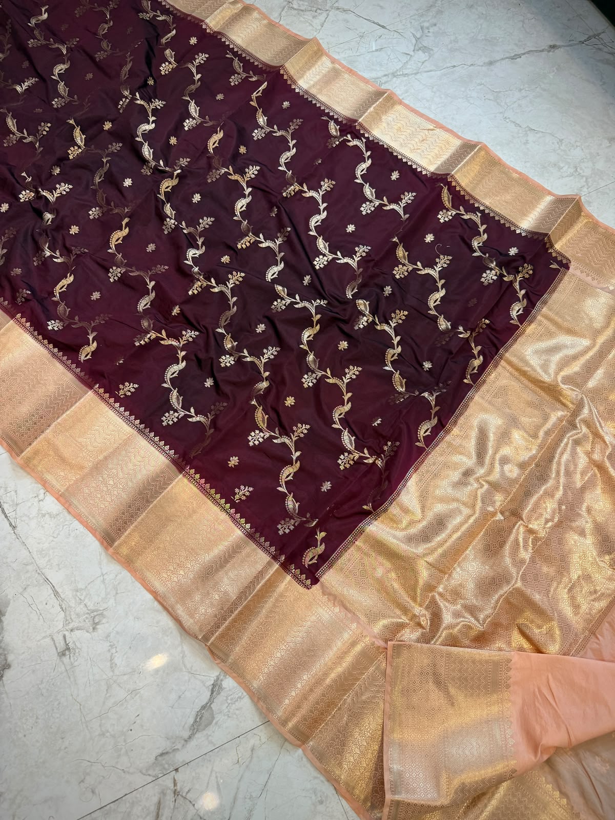 Banarasi soft dyeble katan silk saree SDK03