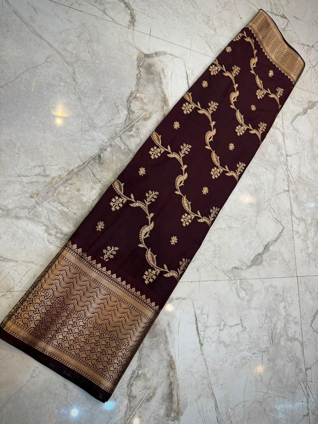 Banarasi soft dyeble katan silk saree SDK05