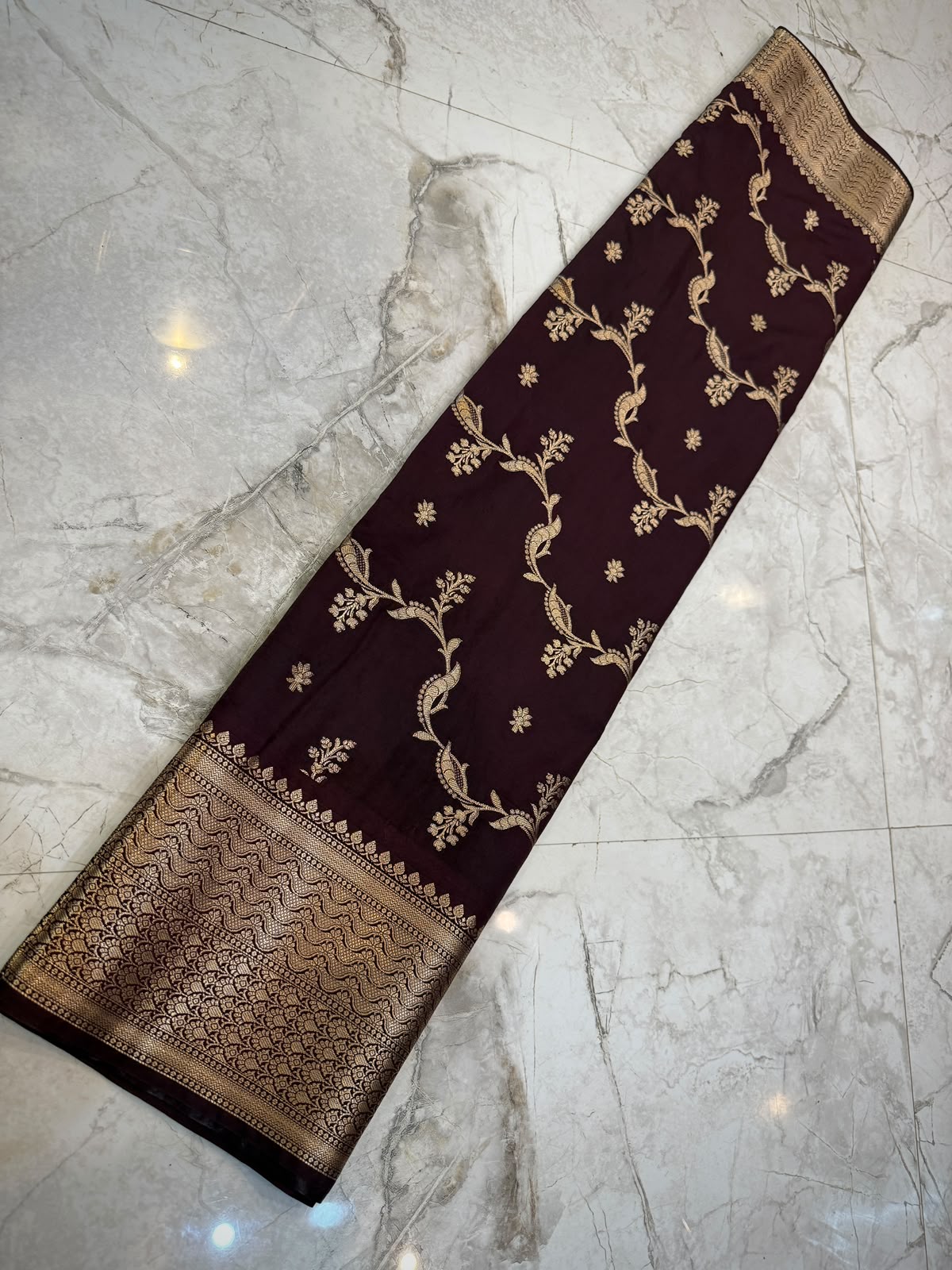 Banarasi soft dyeble katan silk saree SDK05