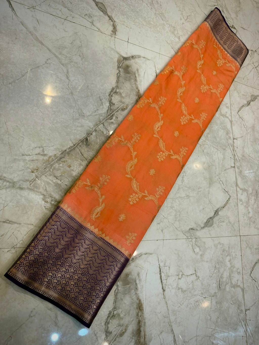 Banarasi soft dyeble katan silk saree SDK06