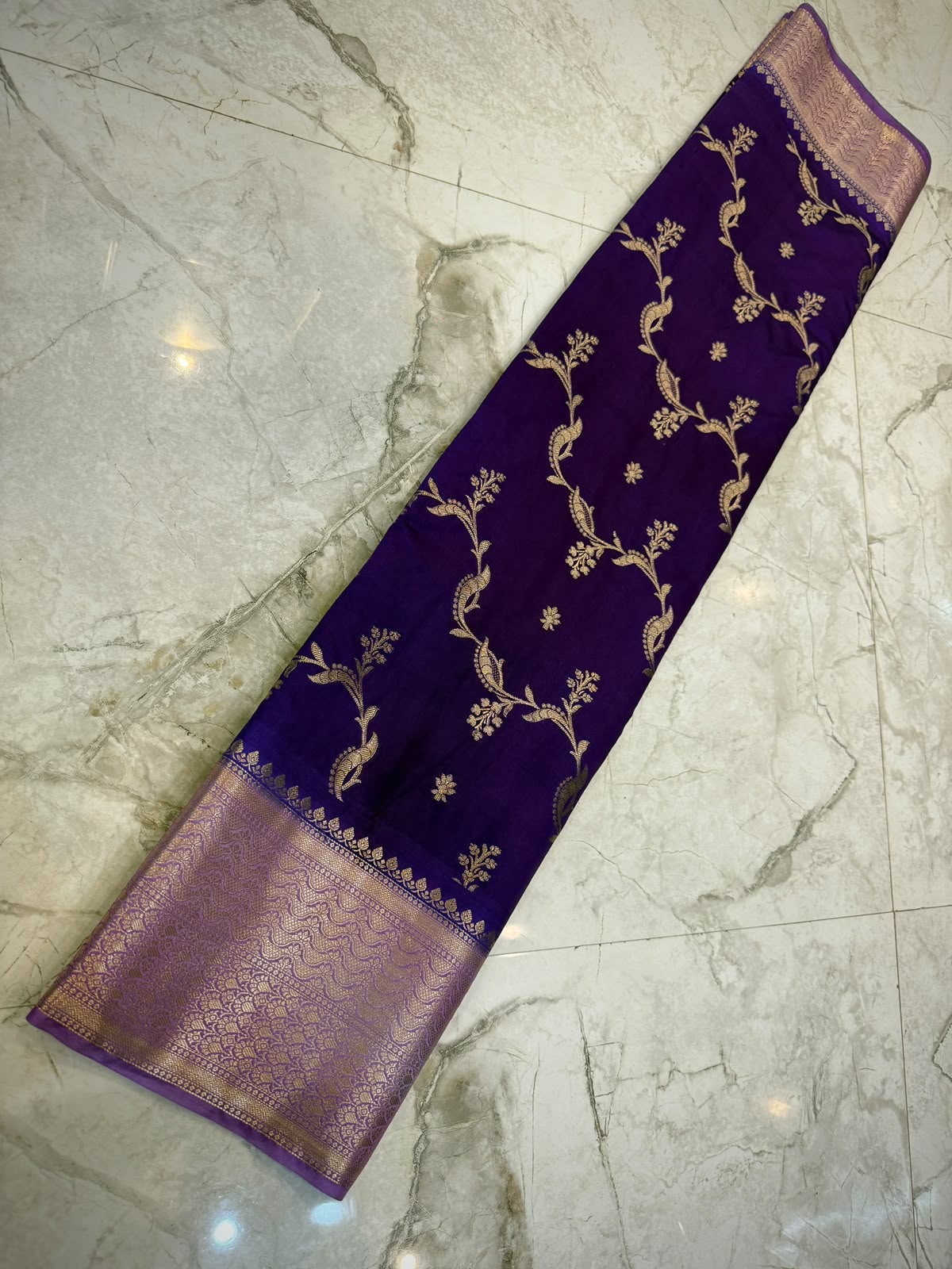Banarasi soft dyeble katan silk saree SDK07