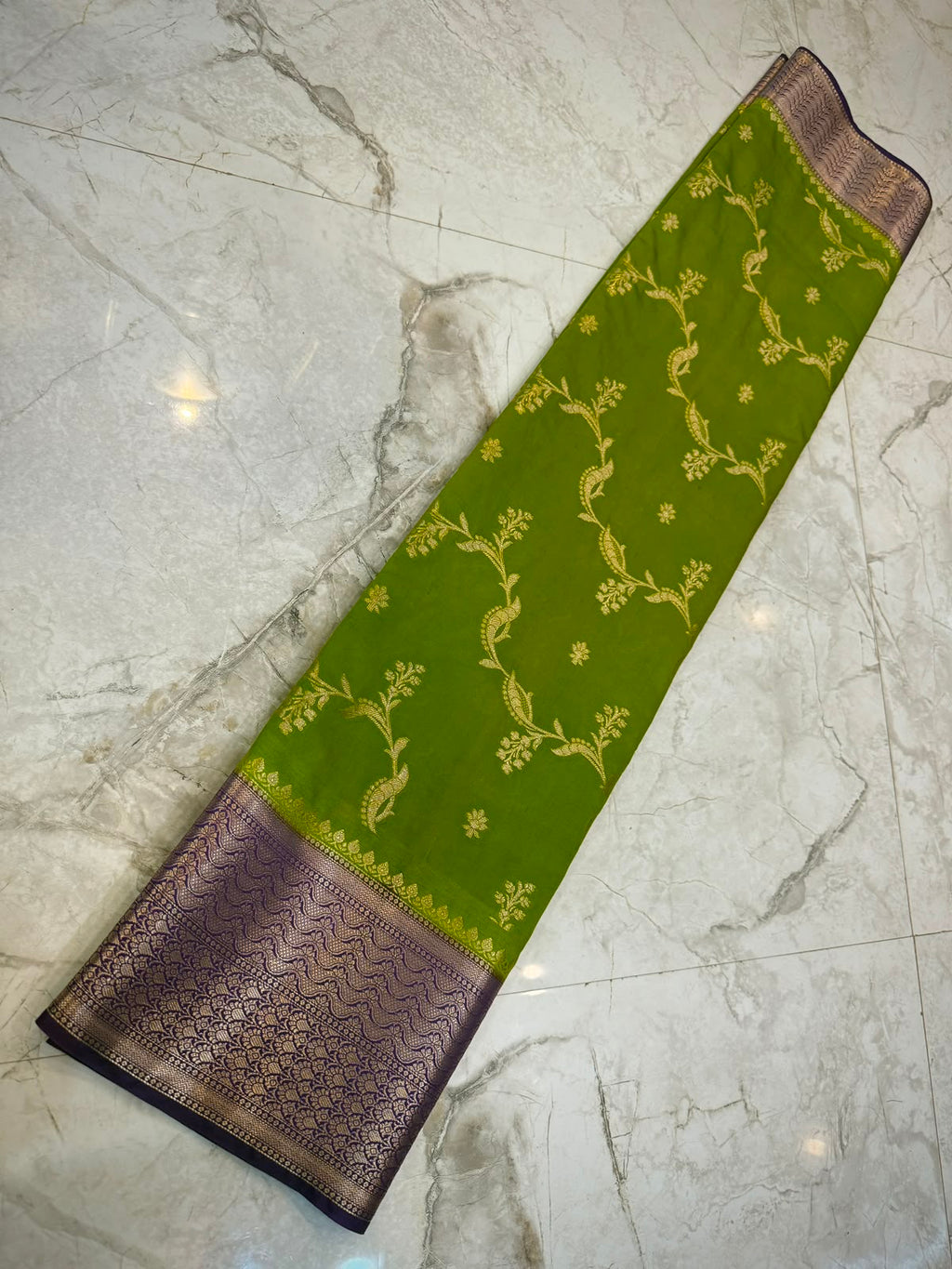 Banarasi soft dyeble katan silk saree SDK08
