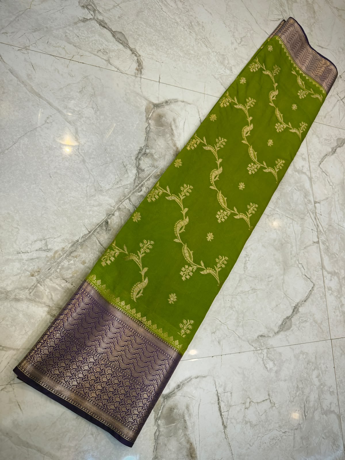 Banarasi soft dyeble katan silk saree SDK08