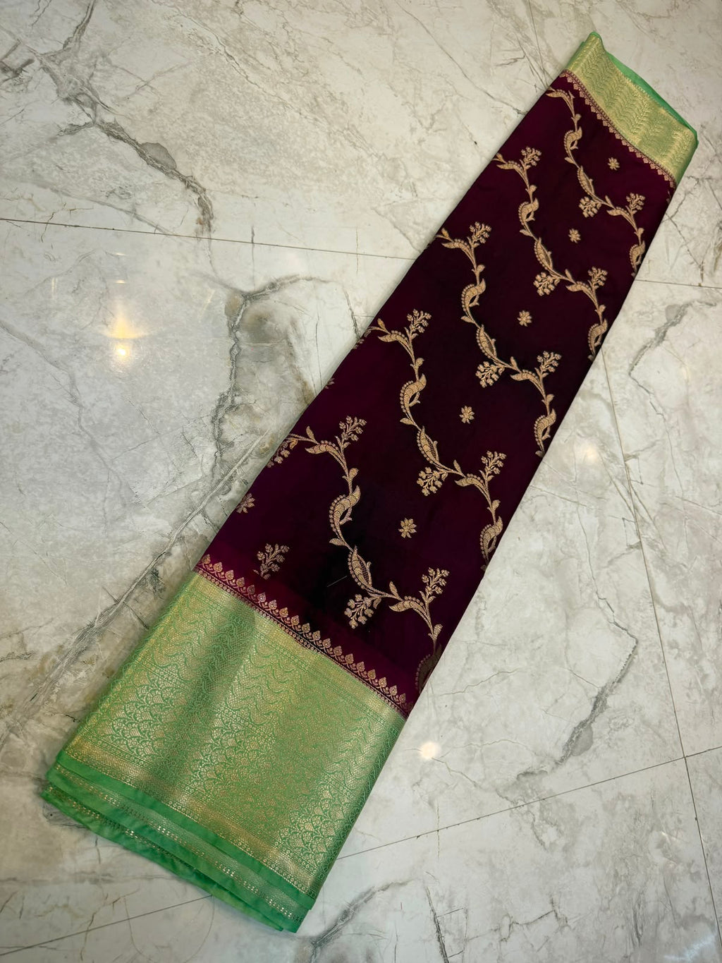Banarasi soft dyeble katan silk saree SDK09