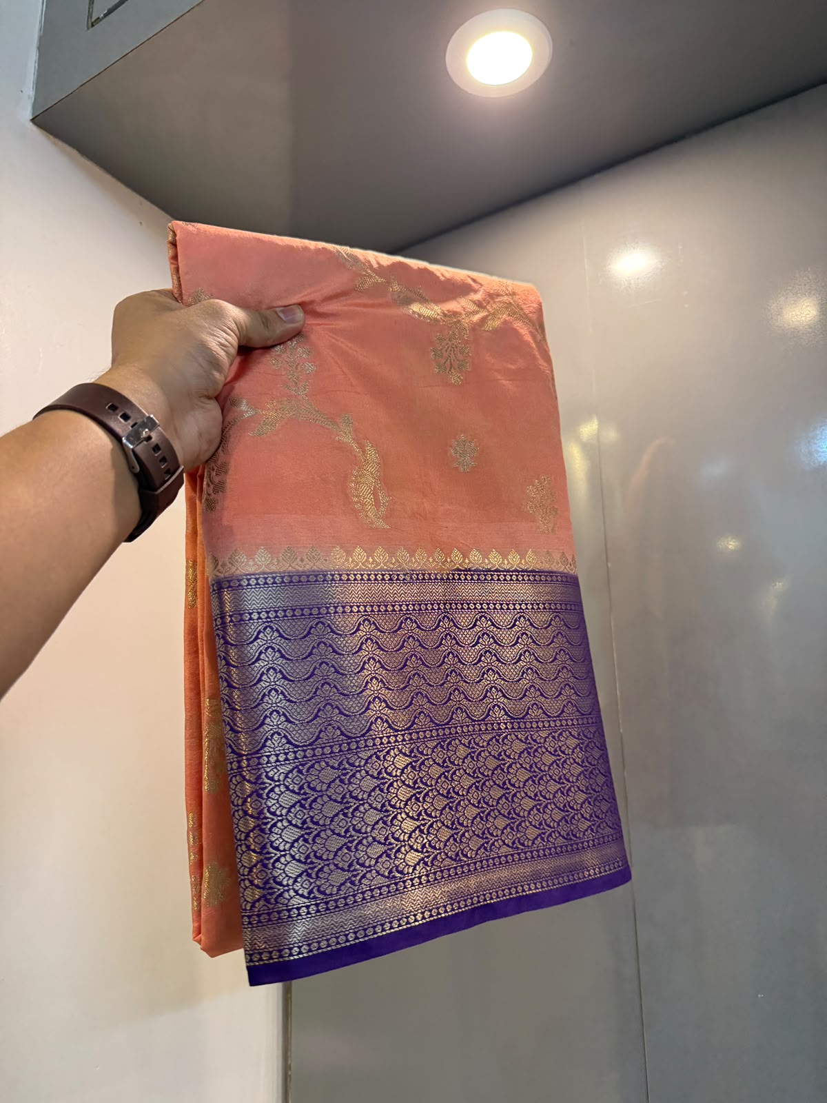 Banarasi soft dyeble katan silk saree SDK06
