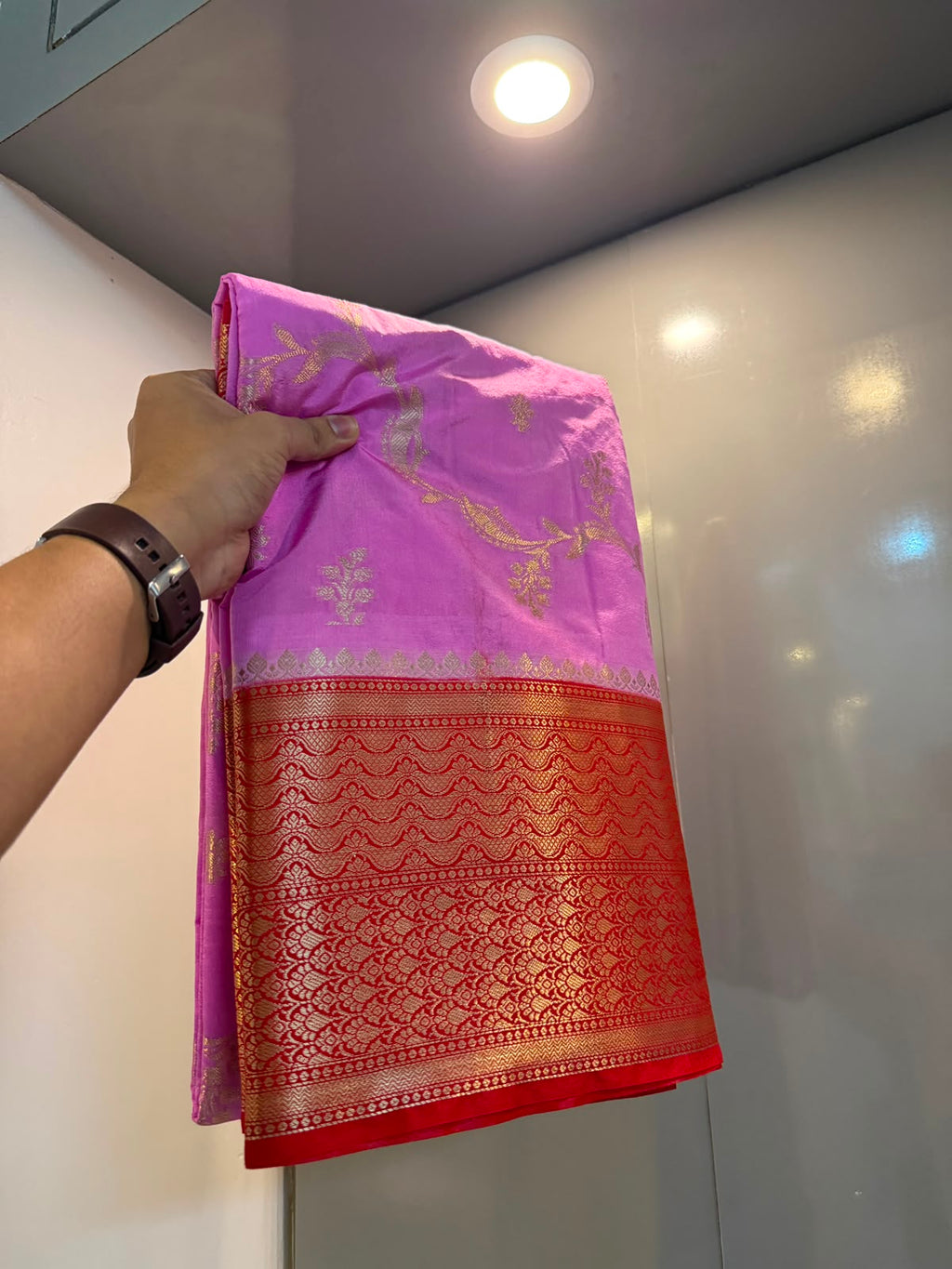Banarasi soft dyeble katan silk saree SDK10