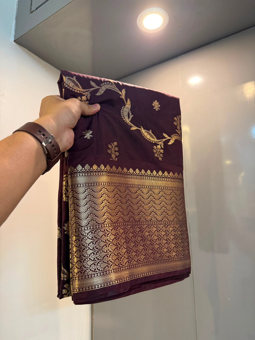 Banarasi soft dyeble katan silk saree SDK05