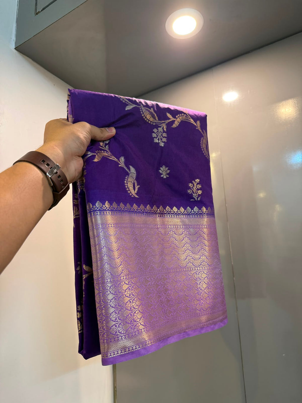Banarasi soft dyeble katan silk saree SDK07