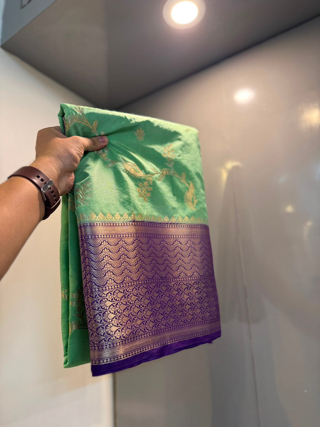 Banarasi soft dyeble katan silk saree SDK02