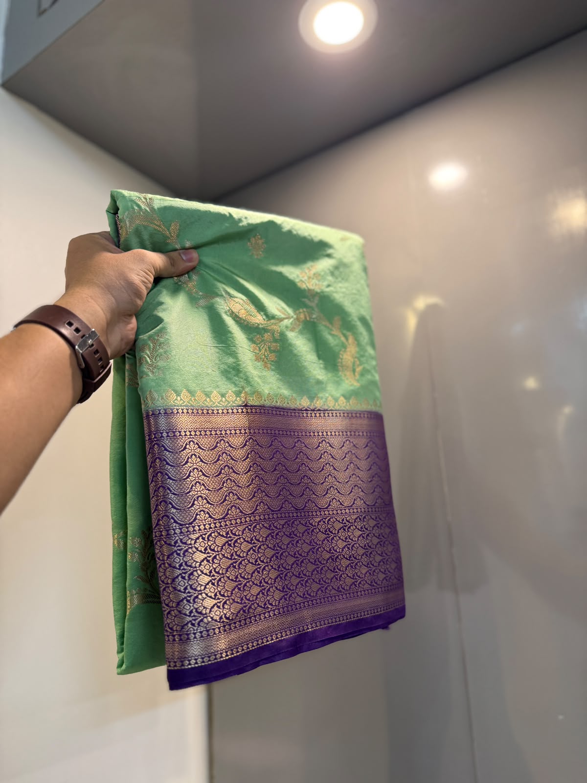 Banarasi soft dyeble katan silk saree SDK02
