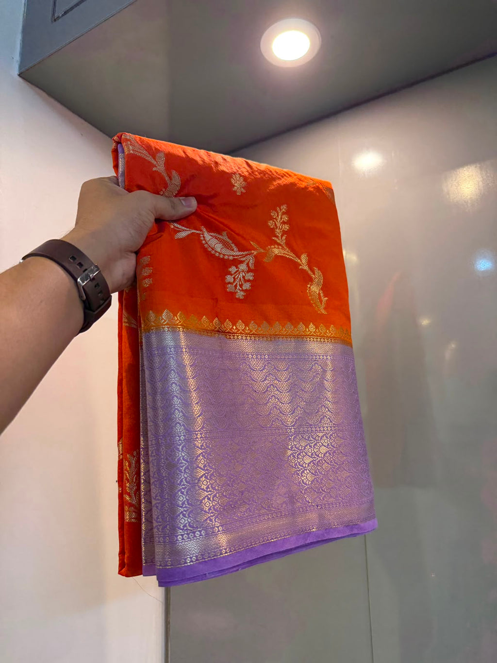 Banarasi soft dyeble katan silk saree SDK04