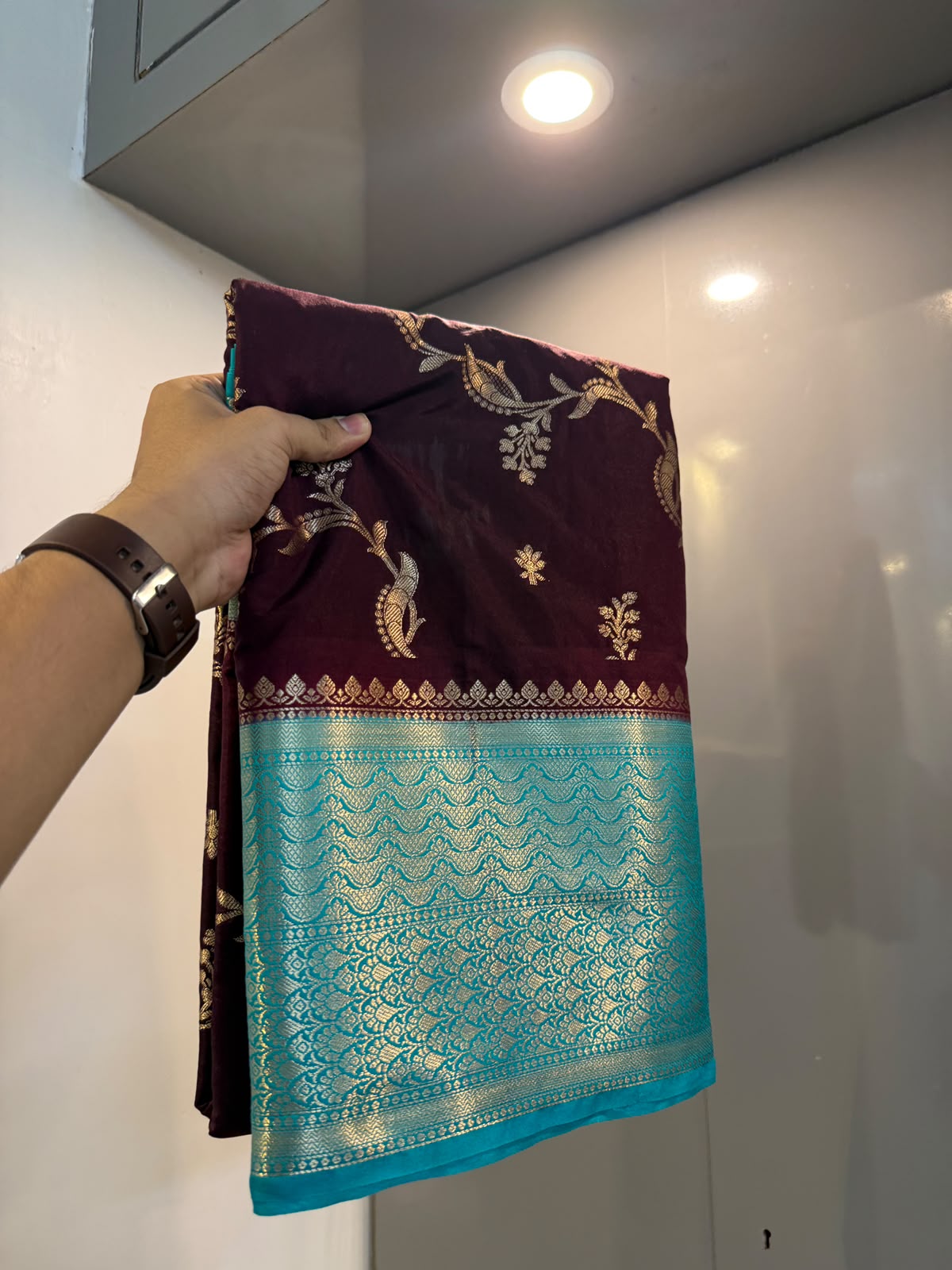 Banarasi soft dyeble katan silk saree SDK01