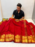 Banarasi soft katan silk ganga ghat design saree KGG03