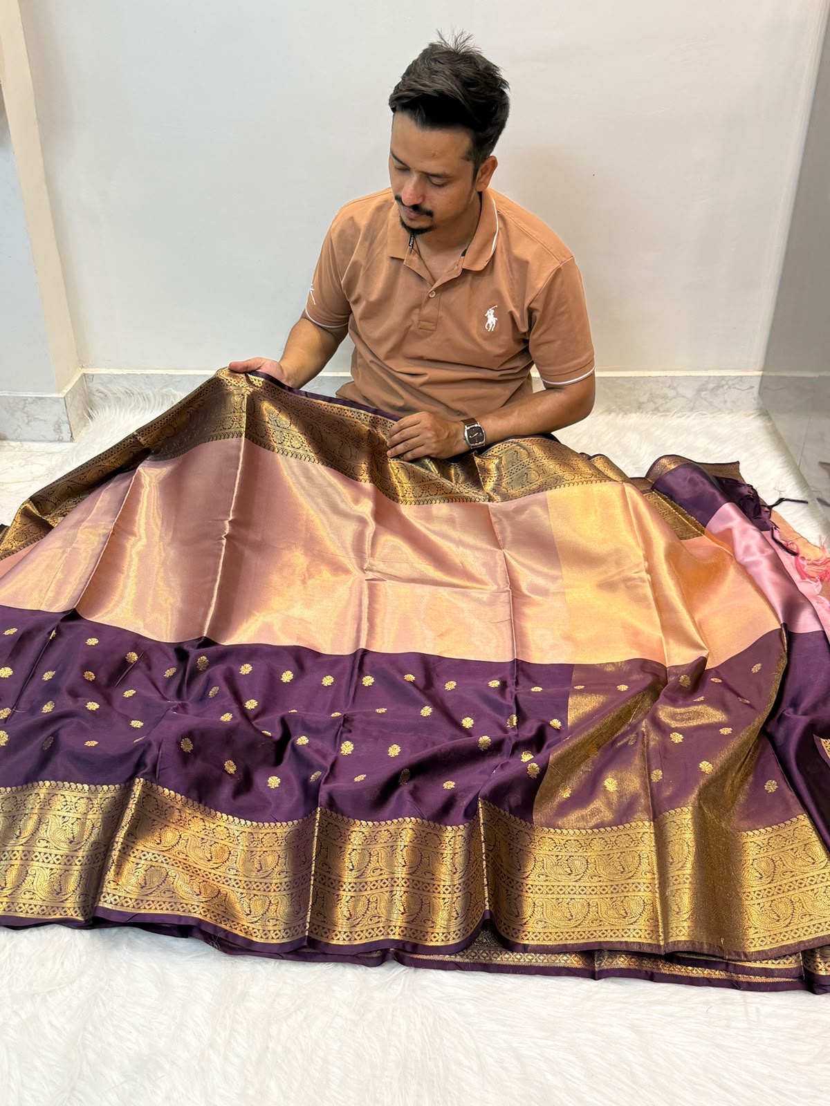 Banarasi soft tissue katan silk saree HHW