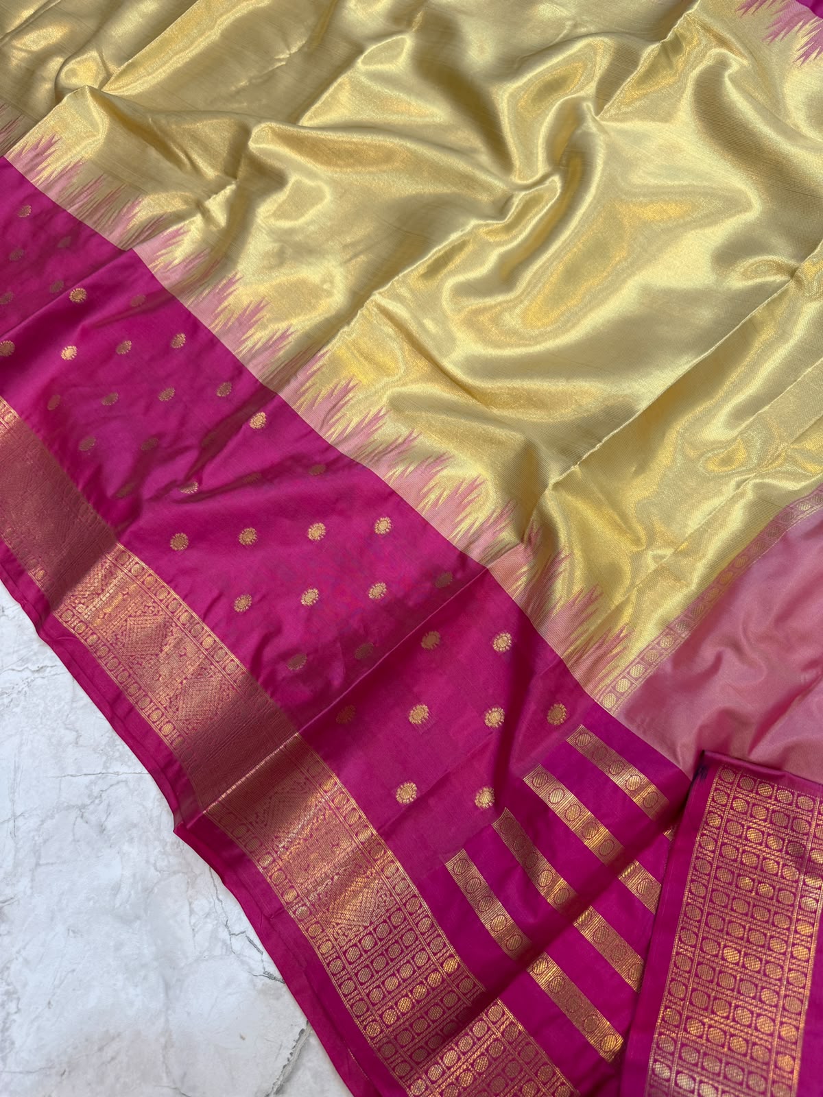 Banarasi soft semi tissue katan silk saree RBB