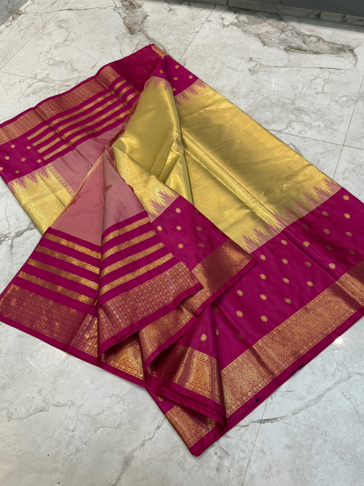 Banarasi soft semi tissue katan silk saree RBB