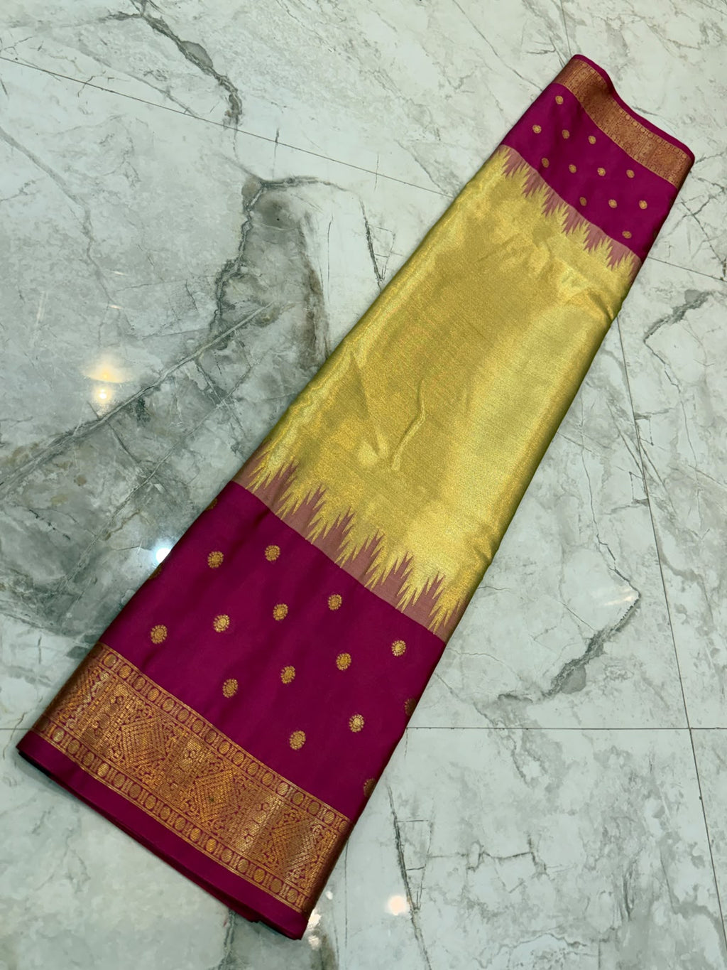 Banarasi soft semi tissue katan silk saree RBB