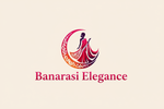 Banarasi Elegance Logo - Cream Background